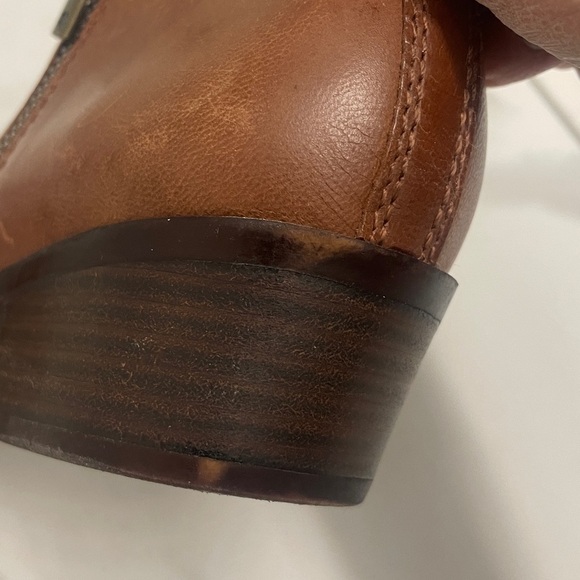 Lucky Brand Women’s Leather Basel Bootie Ankle Boots Colour Toffee Sz 7.5 - Picture 10 of 11